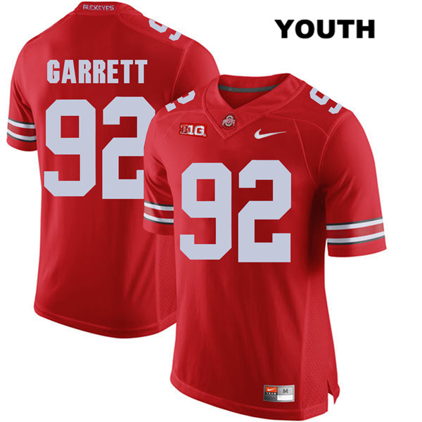 Ohio State Buckeyes Youth Haskell Garrett #92 Red Authentic Nike College NCAA Stitched Football Jersey IN19B20GE